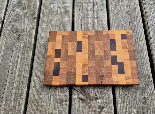 Schneidebrett Stirnholz 38x25 cm – Bild 4